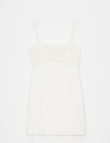 Rochie scurta Mohito, alb