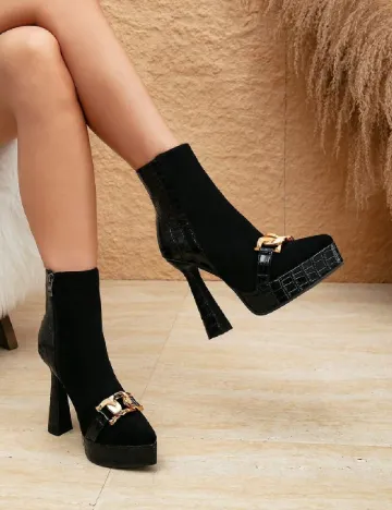 Botine SHEIN, negru