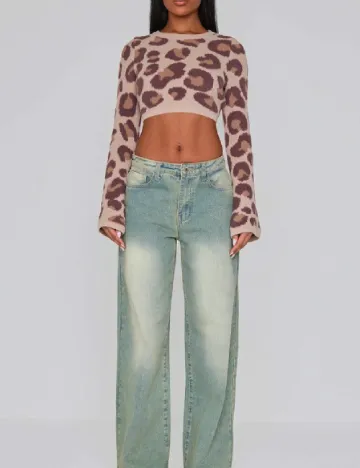 Top PRETTYLITTLETHING, animal print
