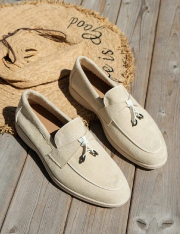 Mocasini SHEIN, crem Crem