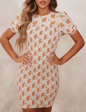 Rochie scurta PRETTYLITTLETHING, floral print