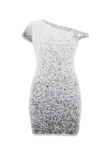 Rochie scurta PRETTYLITTLETHING, alb