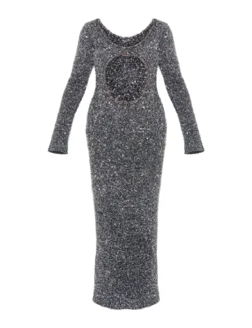 Rochie lunga PRETTYLITTLETHING, negru