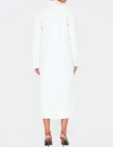 Palton PRETTYLITTLETHING, alb
