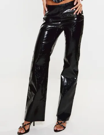 Pantaloni PRETTYLITTLETHING, negru
