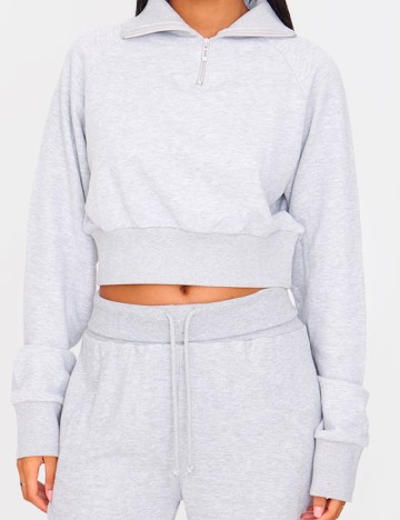 Bluza PRETTYLITTLETHING, gri