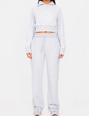 Bluza PRETTYLITTLETHING, gri