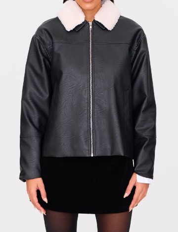 Jacheta PRETTYLITTLETHING, negru
