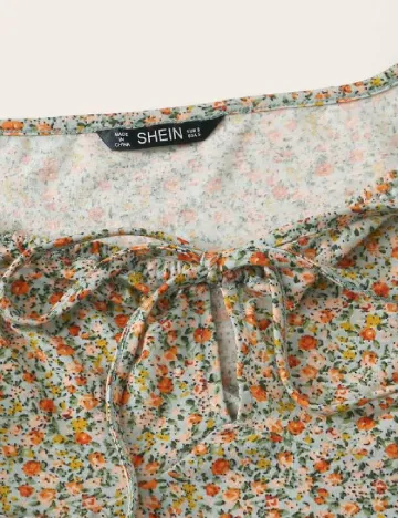 Top SHEIN, floral print