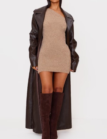 Rochie scurta PRETTYLITTLETHING, crem