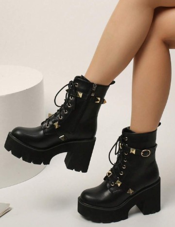 Botine SHEIN, negru