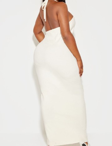 Rochie lunga PRETTYLITTLETHING, ecru