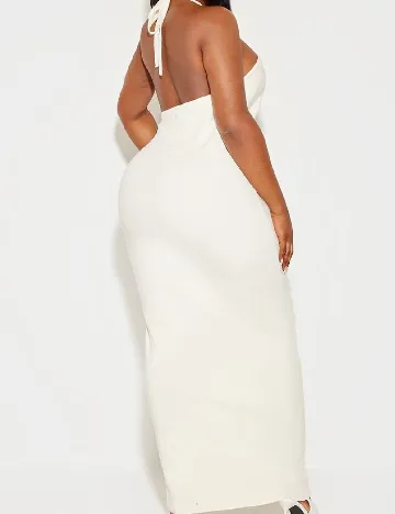 Rochie lunga PRETTYLITTLETHING, ecru