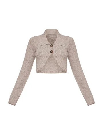 Cardigan PRETTYLITTLETHING, gri