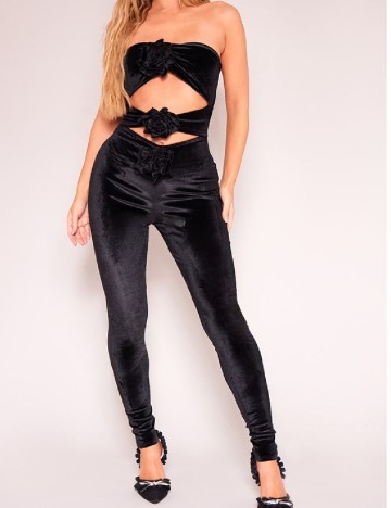 Salopeta PRETTYLITTLETHING, negru