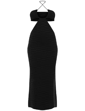 Rochie lunga PRETTYLITTLETHING, negru