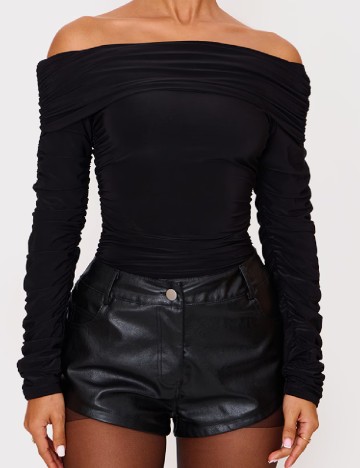 Bluza PRETTYLITTLETHING, negru