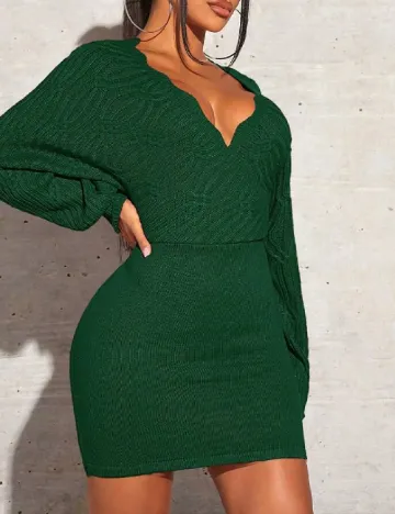 Rochie scurta SHEIN, verde