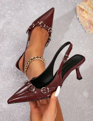 Pantofi SHEIN, visiniu