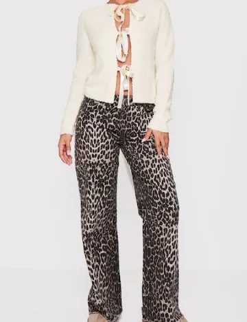 Cardigan PRETTYLITTLETHING, ecru