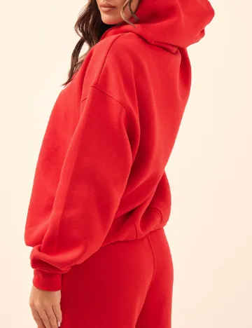 Hanorac Oversize PRETTYLITTLETHING, rosu