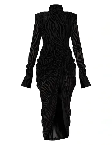 Rochie medie PRETTYLITTLETHING, negru