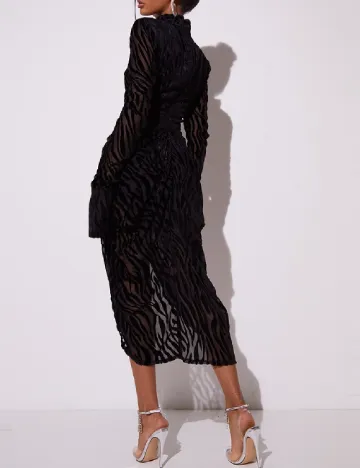 Rochie medie PRETTYLITTLETHING, negru