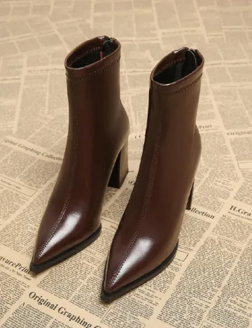 Botine SHEIN, maro