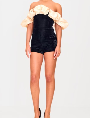 Salopeta PRETTYLITTLETHING, negru