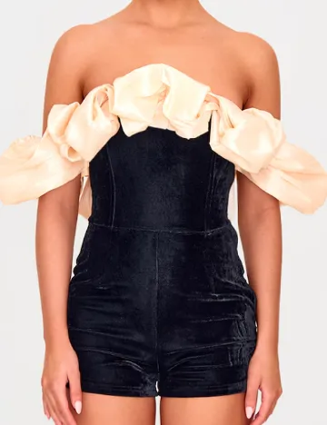 Salopeta PRETTYLITTLETHING, negru