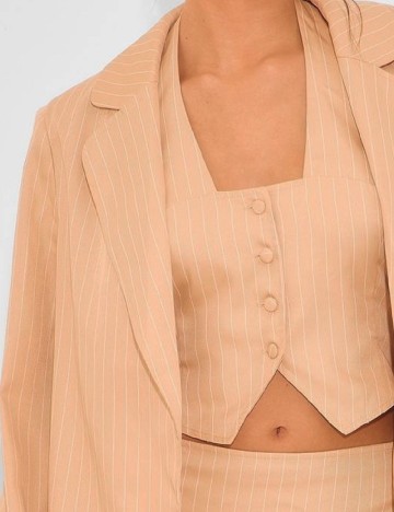 Blazer PRETTYLITTLETHING, crem