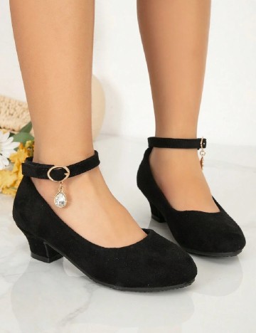 Pantofi Shein Kids, negru