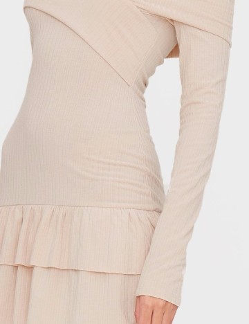 Rochie scurta PRETTYLITTLETHING, crem