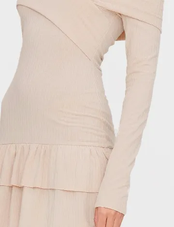 Rochie scurta PRETTYLITTLETHING, crem