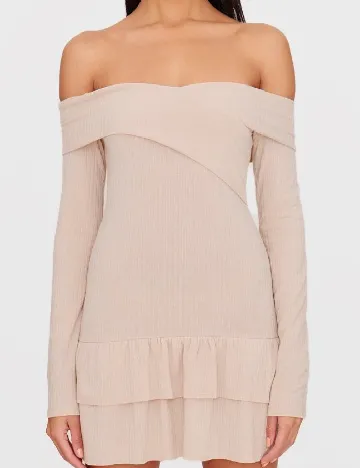 Rochie scurta PRETTYLITTLETHING, crem