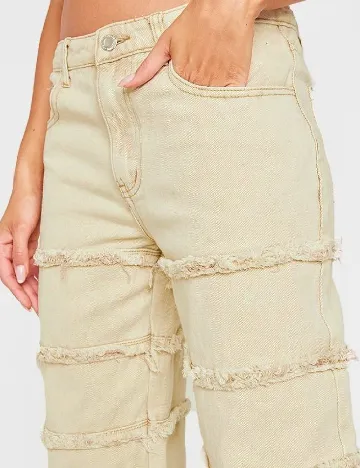 Blugi PRETTYLITTLETHING, crem