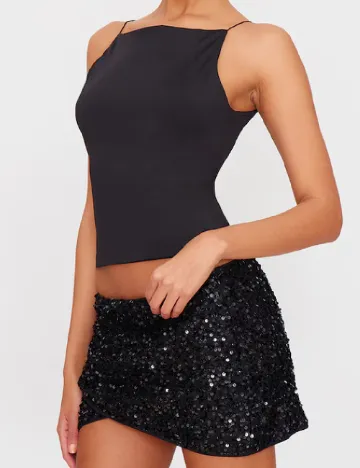 Fusta PRETTYLITTLETHING, negru