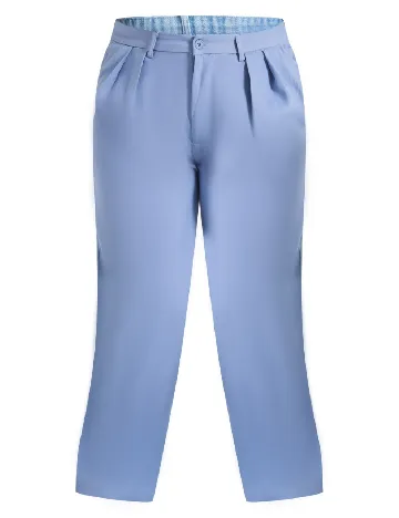 Pantaloni PRETTYLITTLETHING Plus Size, albastru
