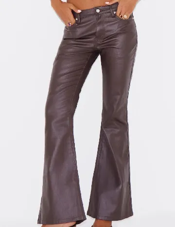 Pantaloni PRETTYLITTLETHING, maro