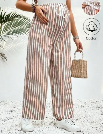 Pantaloni SHEIN Maternity, maro