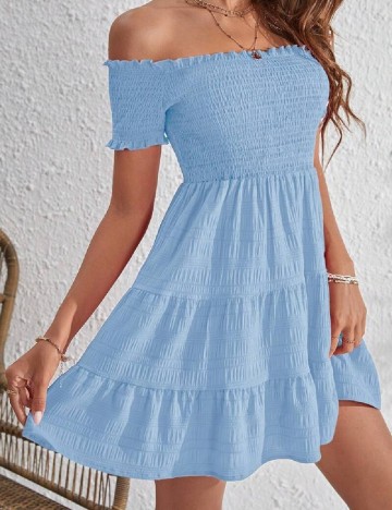 Rochie scurta SHEIN, albastru