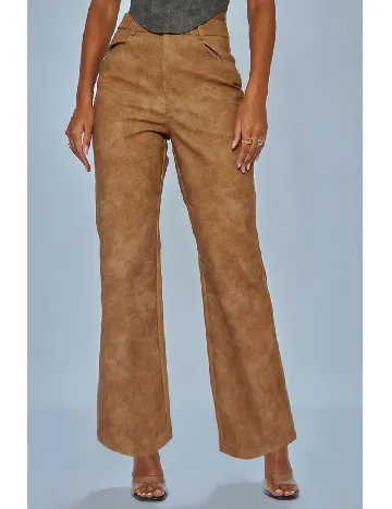 Pantaloni PRETTYLITTLETHING, maro