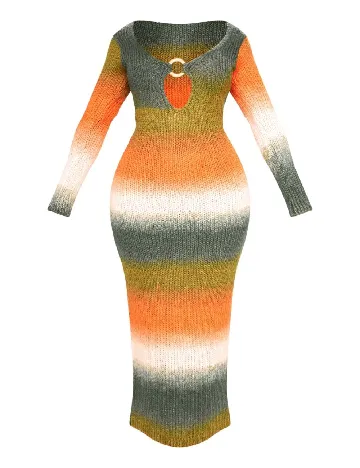 Rochie lunga PRETTYLITTLETHING, mix culori