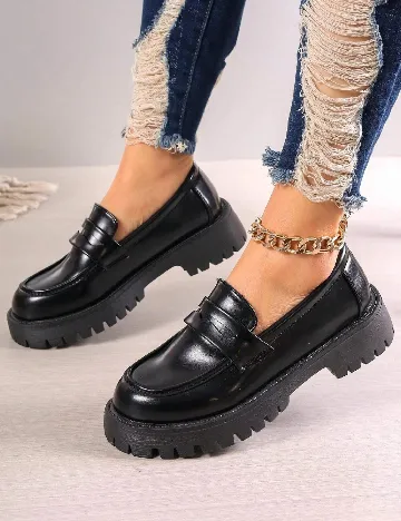 Mocasini SHEIN, negru