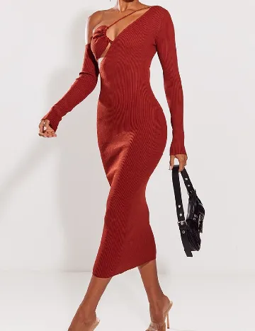 Rochie medie PRETTYLITTLETHING, caramiziu
