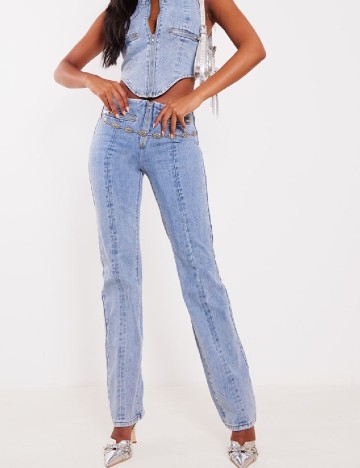 Blugi PRETTYLITTLETHING, albastru