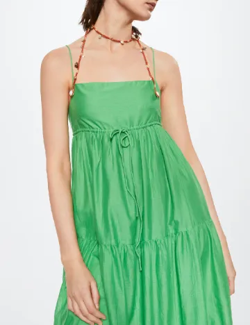 Rochie medie Mango, verde Verde