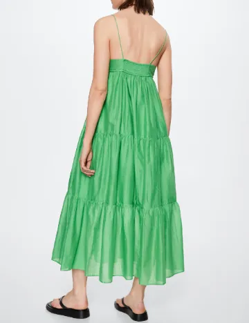 Rochie medie Mango, verde Verde