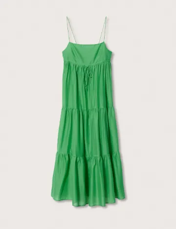 Rochie medie Mango, verde Verde