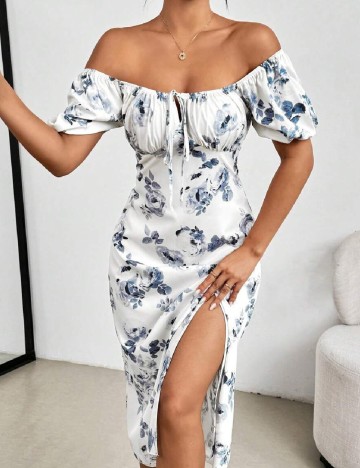 Rochie medie SHEIN, alb